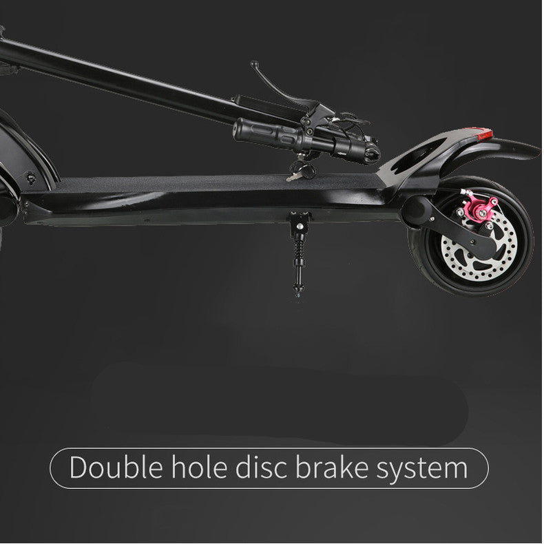 Folding Scooter — Wide Tires, Dual Drive