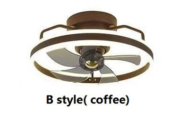 Plafonnier ventilateur de mode simple – 118 W, abat-jour en acrylique, 220 V, chambre et salle à manger