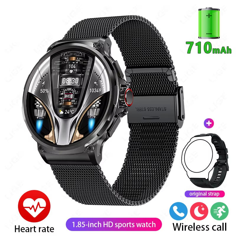 Montre intelligente multisports avec appels Bluetooth, fréquence cardiaque et oxygène sanguin