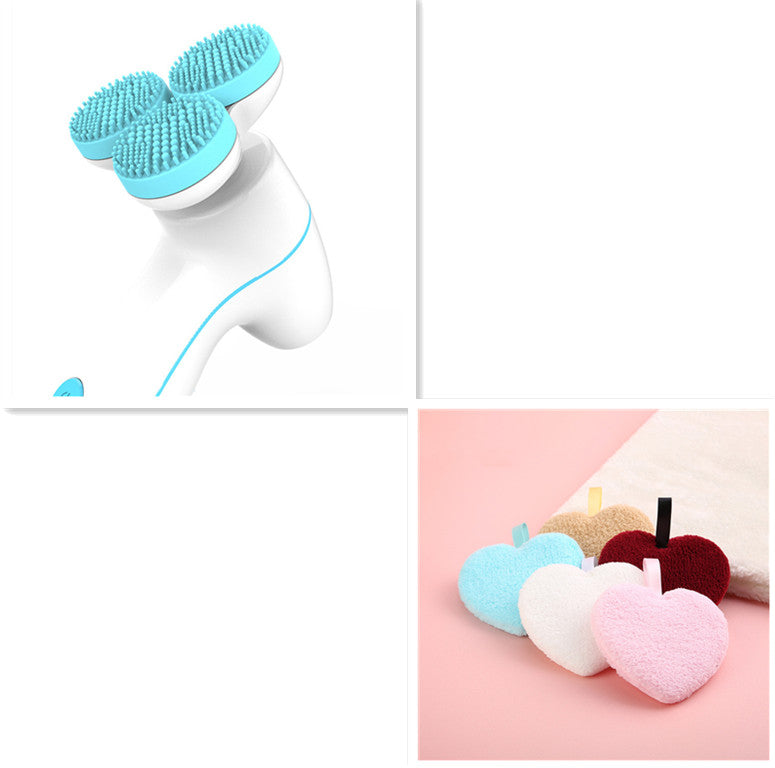 Nettoyant Masseur Intelligent 3D, Nettoyant Électrique, Nettoyant Visage Électrique en Silicone