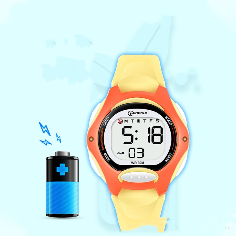 Elektronische Uhr Mädchen Sport Wasserdicht Leuchtender Wecker Prüfung