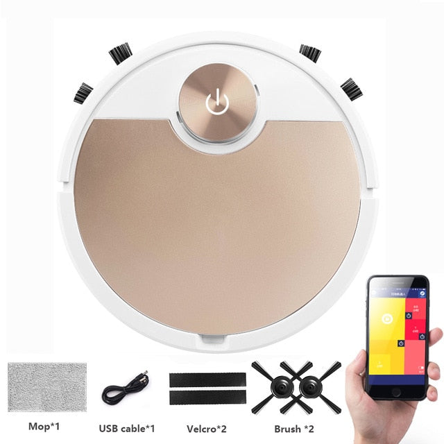 Robot Vacuum Cleaner — Sweep, Drag & Suction