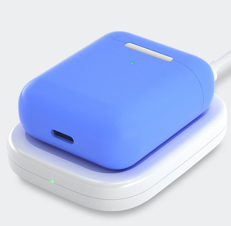 Induktions-Wireless-Ladegerät für AirPods & iPhone – Kompakte Qi-Ladescheibe, 63 mm