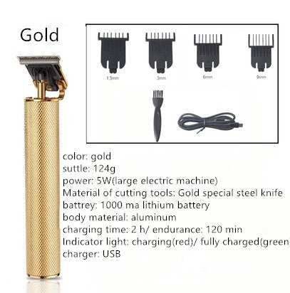 Tondeuse électrique Longfeng pour cheveux et tête d'huile