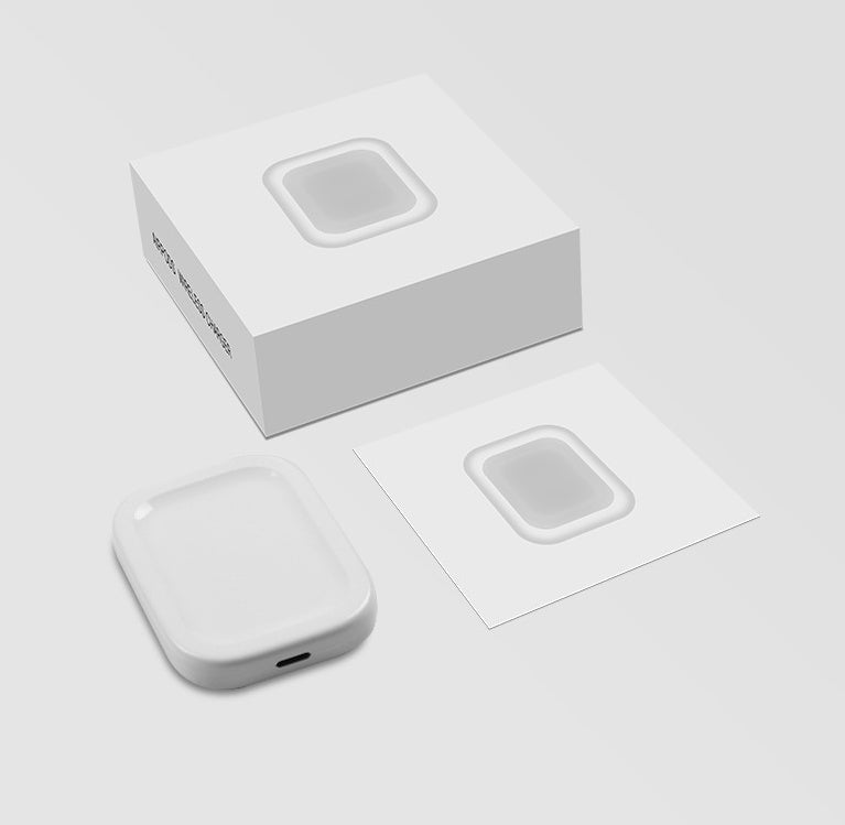 Induktions-Wireless-Ladegerät für AirPods & iPhone – Kompakte Qi-Ladescheibe, 63 mm