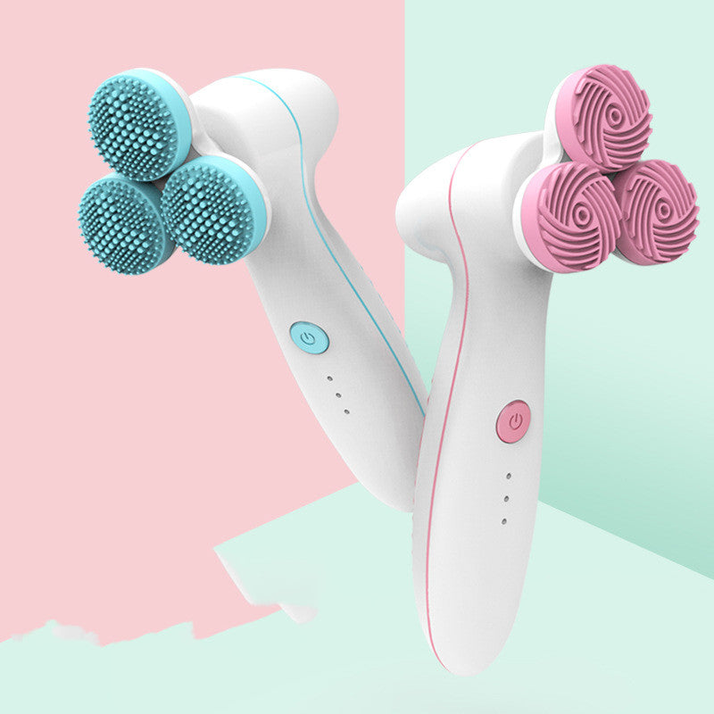 Nettoyant Masseur Intelligent 3D, Nettoyant Électrique, Nettoyant Visage Électrique en Silicone