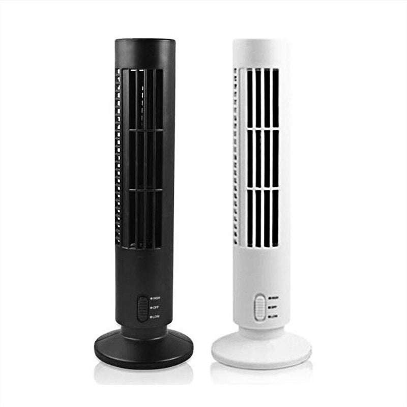 Mini Turm-Ventilator (ohne Rotorblätter) – 2.5W, 33cm, ABS, Schwarz & Weiß