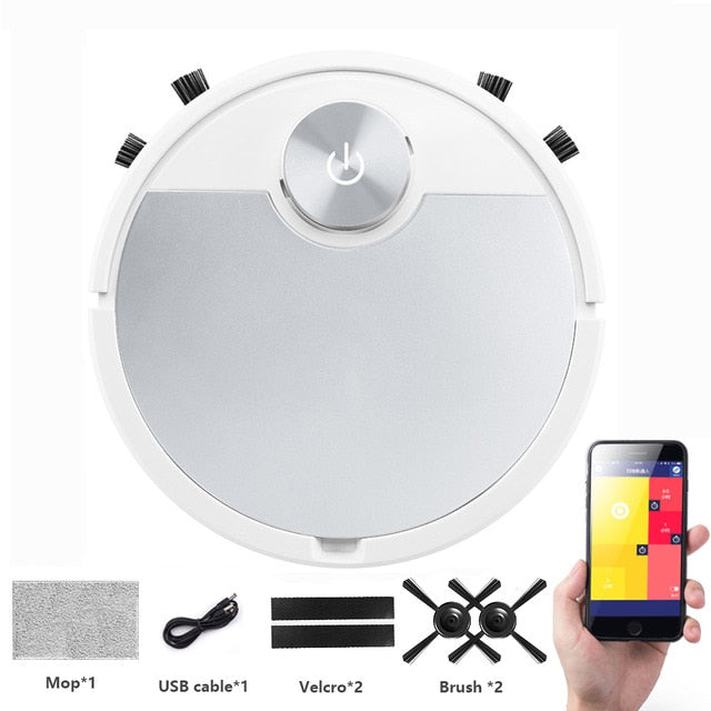 Robot Vacuum Cleaner — Sweep, Drag & Suction