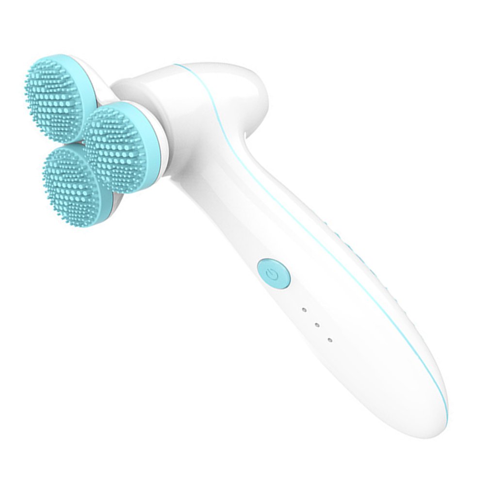 Trois instruments de nettoyage ronds en silicone 3D