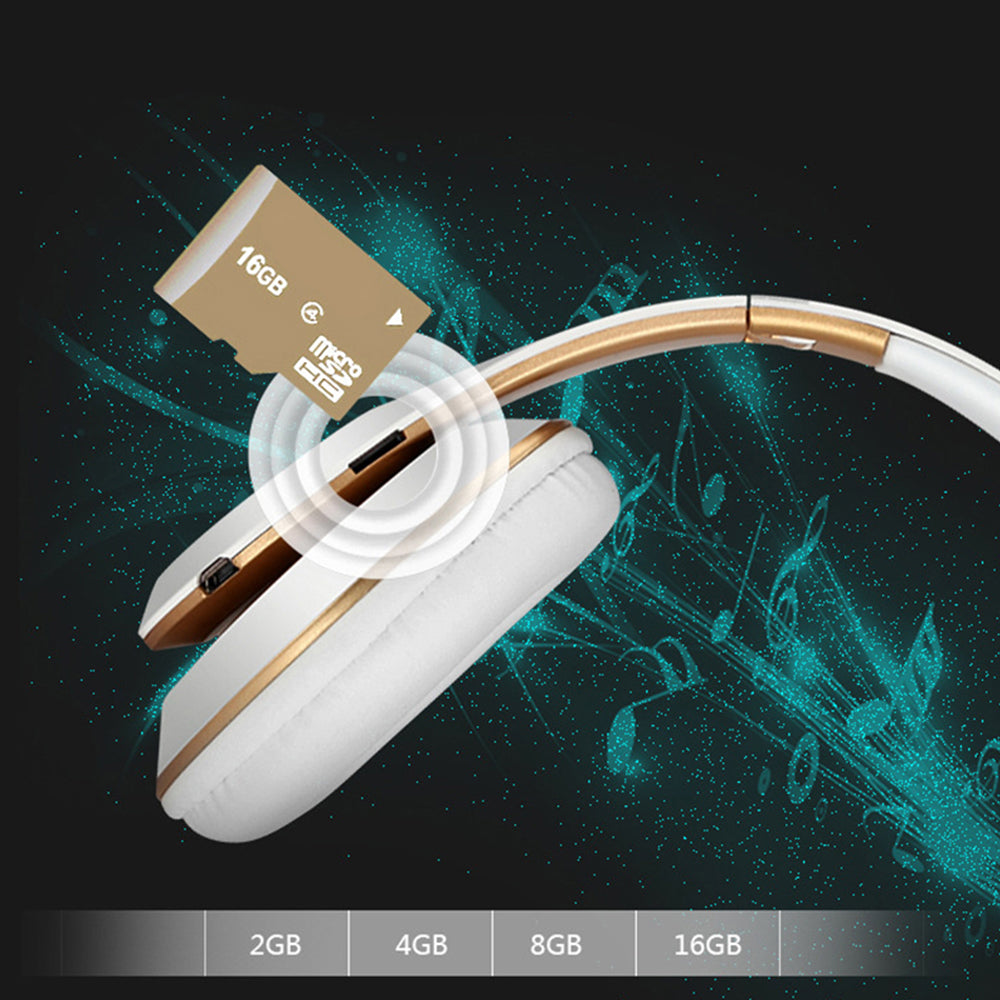 Drahtloses Bluetooth-Headset – Stereo, 10 m Reichweite, Bluetooth 4.2, Over-Ear