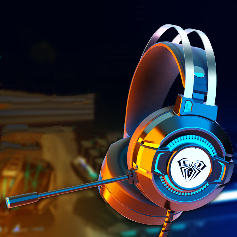 Casque de jeu à réduction de bruit S602 – Son Surround virtuel 7.1, haut-parleurs de 50 mm, rétroéclairage RGB progressif
