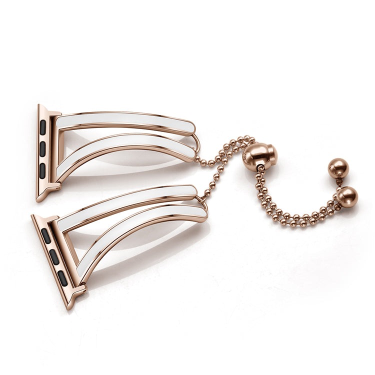 Convient Pour Bracelet de Montre Femme en Acier Inoxydable Or Rose