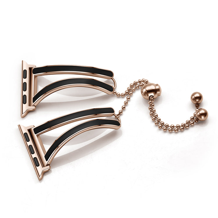 Convient Pour Bracelet de Montre Femme en Acier Inoxydable Or Rose