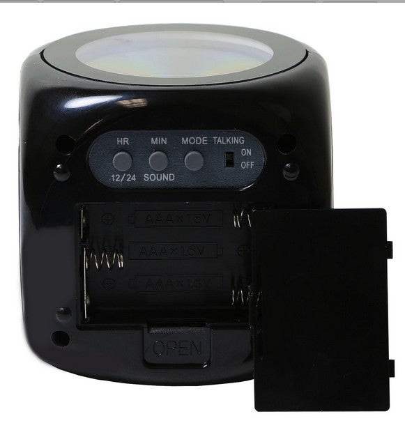 Projection Alarm Clock — Voice Report, LED Display