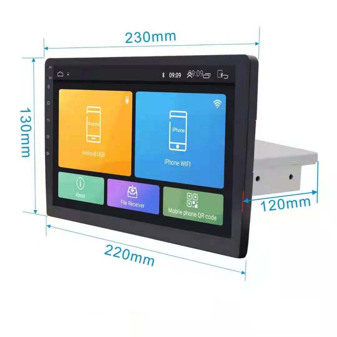 Navigateur GPS de voiture – Écran TFT LCD rotatif, 7", 9" ou 10", Android