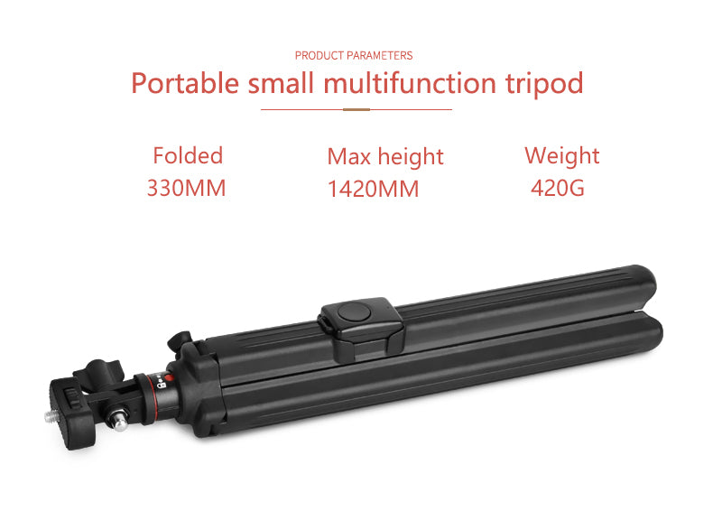 Selfie Tripod Stand — Bluetooth, 360° Rotation