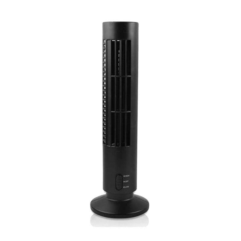 Mini Turm-Ventilator (ohne Rotorblätter) – 2.5W, 33cm, ABS, Schwarz & Weiß
