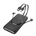 Wireless Power Bank — Large Capacity, Built-In Cable