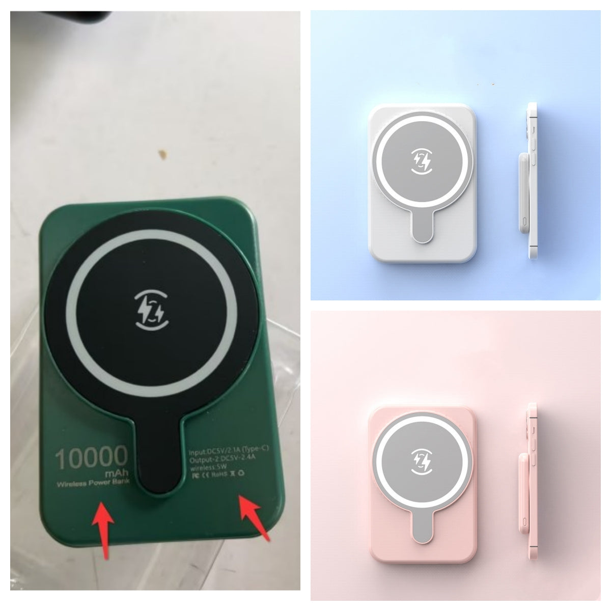 Mini magnetische kabellose Powerbank – 5000 mAh/10000 mAh, Schnellladung, MagSafe-kompatibel