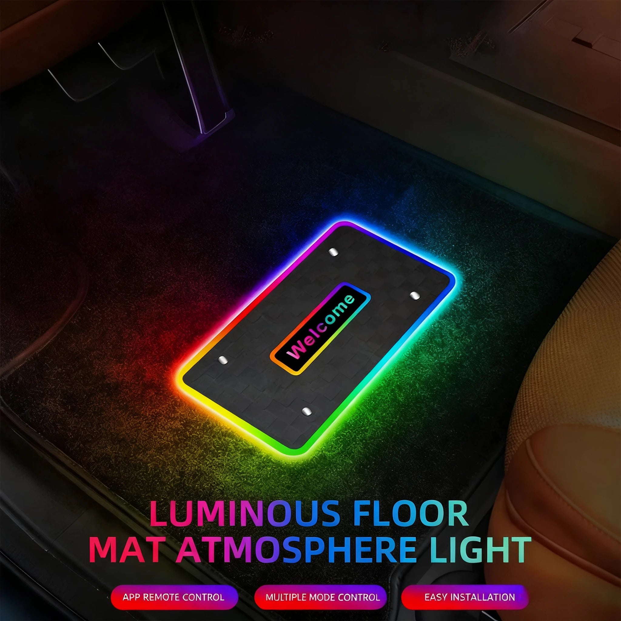 Personalized Car Floor Mat Light | Teckeleck UK