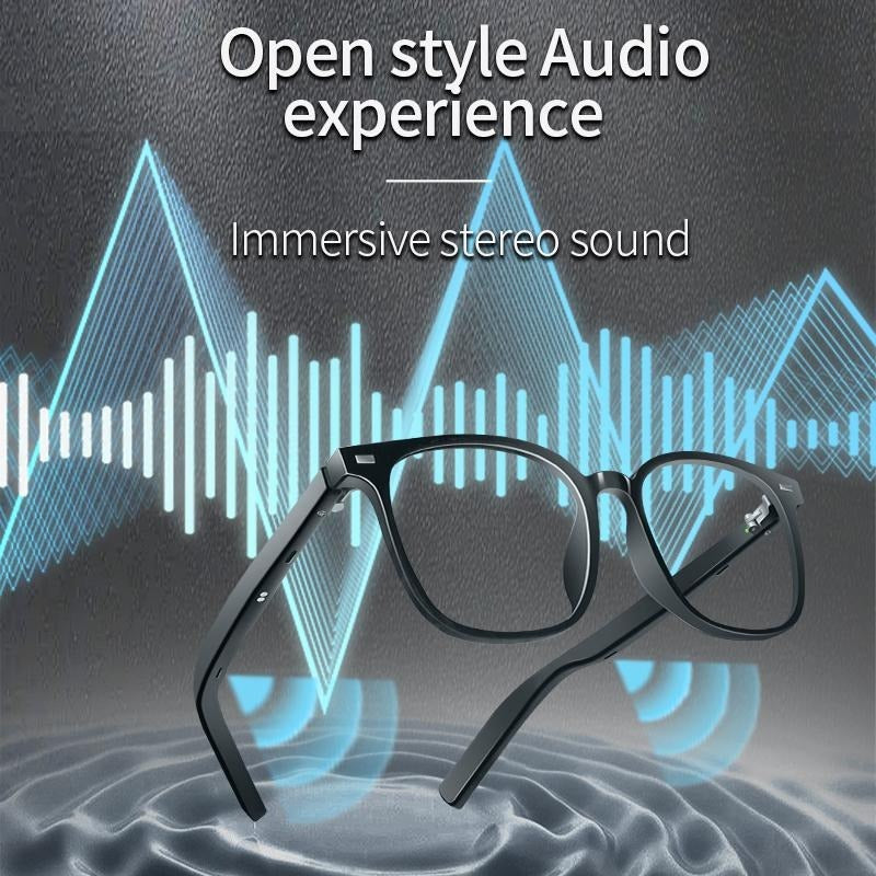 AI Bluetooth Glasses — Interchangeable Lenses, Open-Ear