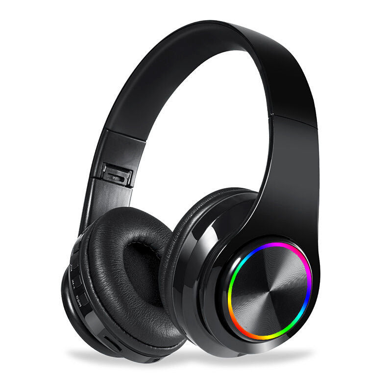 Beleuchteter faltbarer Bluetooth-Kopfhörer B39 – 40mm, 8–12 Std., 400 mAh, Geräuschunterdrückung Mikrofon