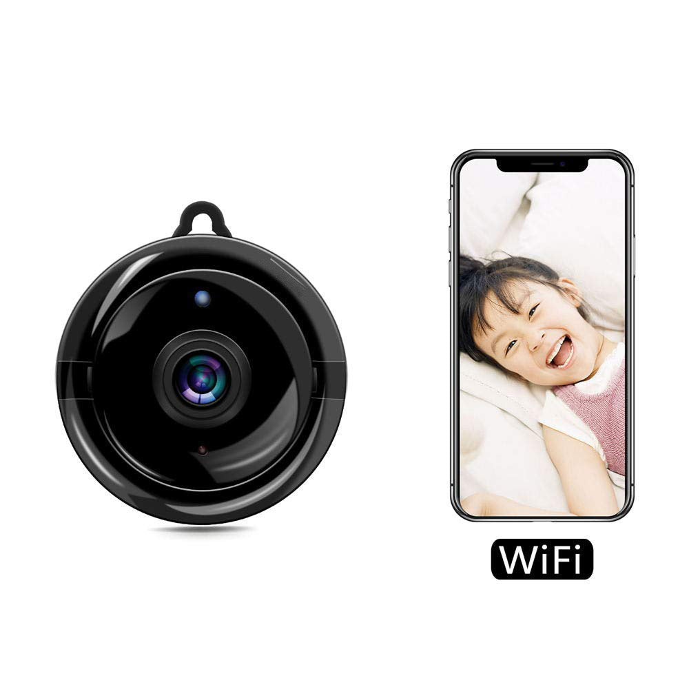 Caméra de sécurité WiFi V380 — 1080p, vision nocturne, suivi de mouvement, H.264, objectif 90°