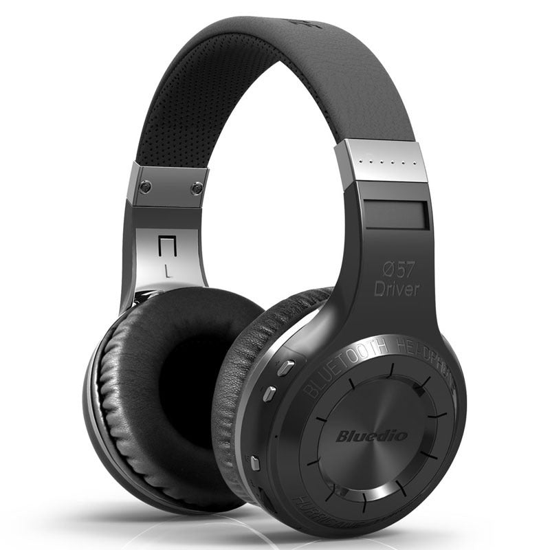 Casque audio sans fil HiFi Stéréo Subwoofer – Haut-parleur 57mm, Bluetooth, 118dB, Noir et Blanc