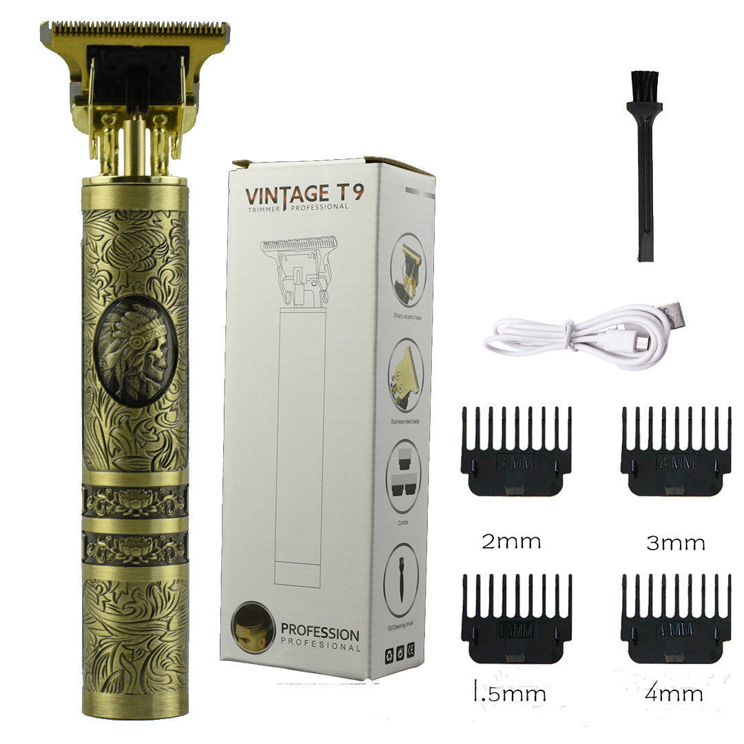 Tondeuse à cheveux professionnelle sans fil pour homme, rasoir électrique pour la barbe et la coiffure.