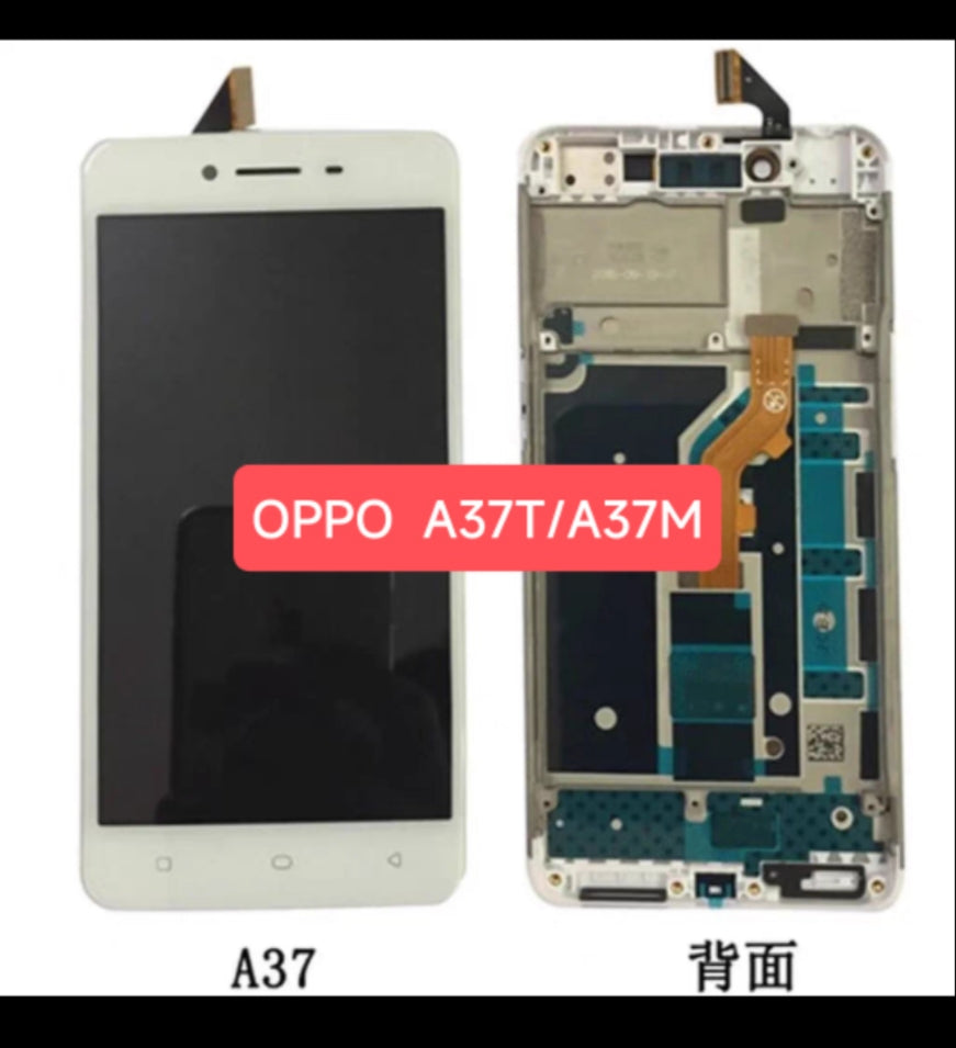 LCD-Display-Baugruppe für Innen- und Außenbildschirm – Kompatibel mit A37, mit und ohne Rahmen