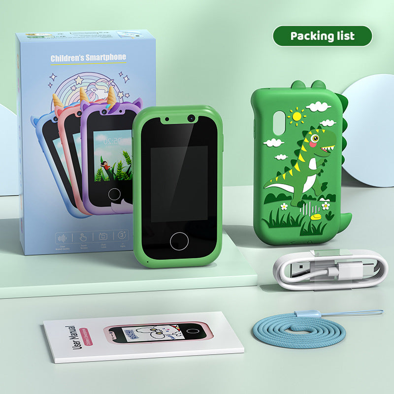 Mini Bär Kinderkamera & Spiele-Telefon – Touchscreen, Fotosticker, Video, 512 MB