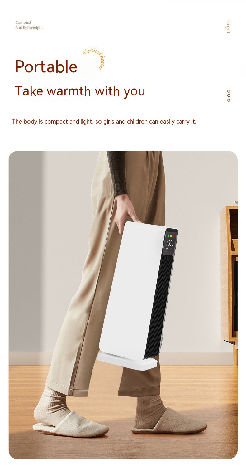 Mini-Desktop-Klimaanlage mit Heizfunktion — 1500W PTC, 3 Geschwindigkeiten, 2–8 Stunden Timer, Touch-Bedienung, 220V