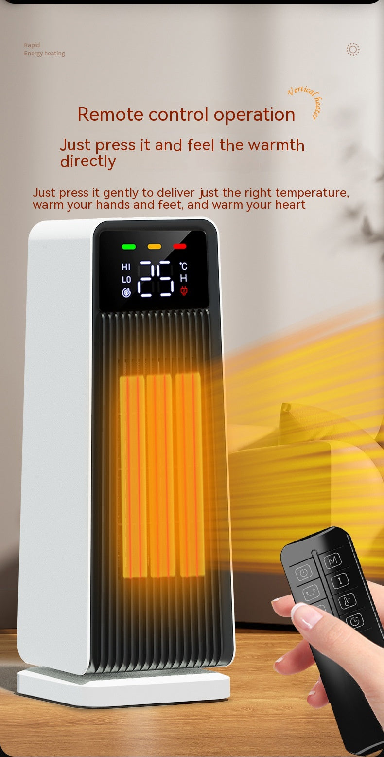 Mini-Desktop-Klimaanlage mit Heizfunktion — 1500W PTC, 3 Geschwindigkeiten, 2–8 Stunden Timer, Touch-Bedienung, 220V