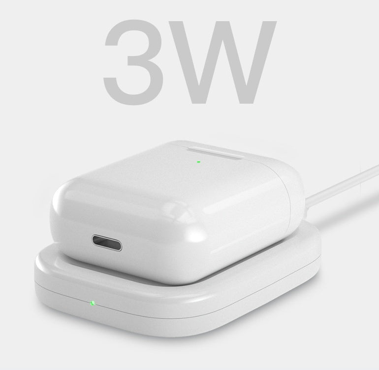 Induktions-Wireless-Ladegerät für AirPods & iPhone – Kompakte Qi-Ladescheibe, 63 mm