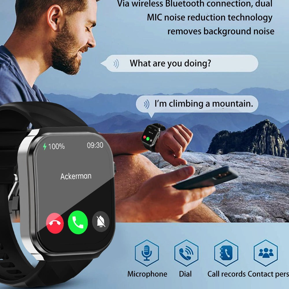 Montre intelligente U13 avec écran incurvé 22 pouces, appels Bluetooth et assistance vocale