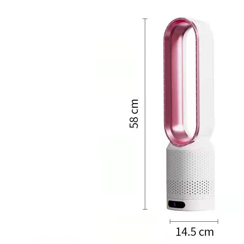 Ventilateur électrique domestique sans pales – 6 vitesses, télécommande, 40–50 dB, CC 220 V