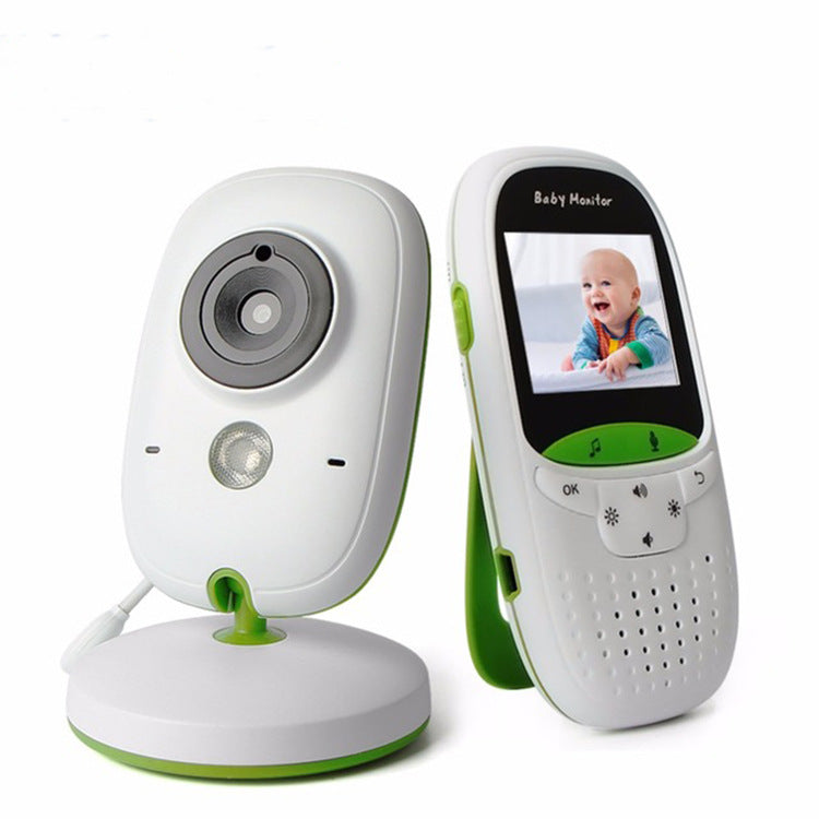 Babyphone vidéo sans fil – Écran LCD 2", Interphone bidirectionnel, Vision nocturne, Température