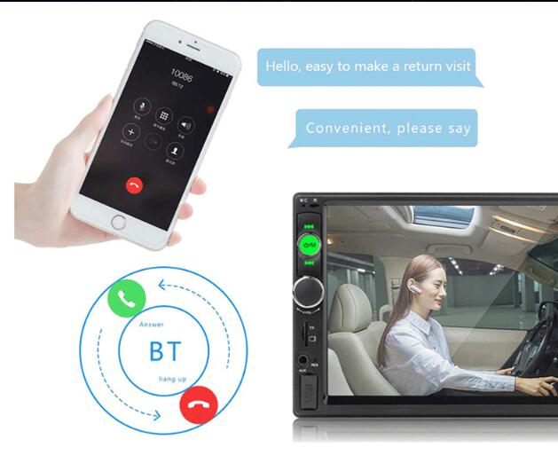7" Car MP5 Player — Bluetooth, DVR, Mirror Link