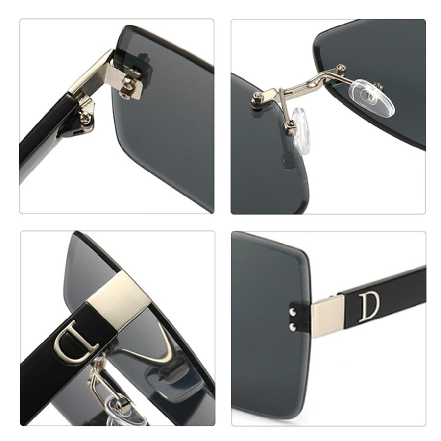 Fashion Luxury Rimless Sunglasses | Teckeleck UK