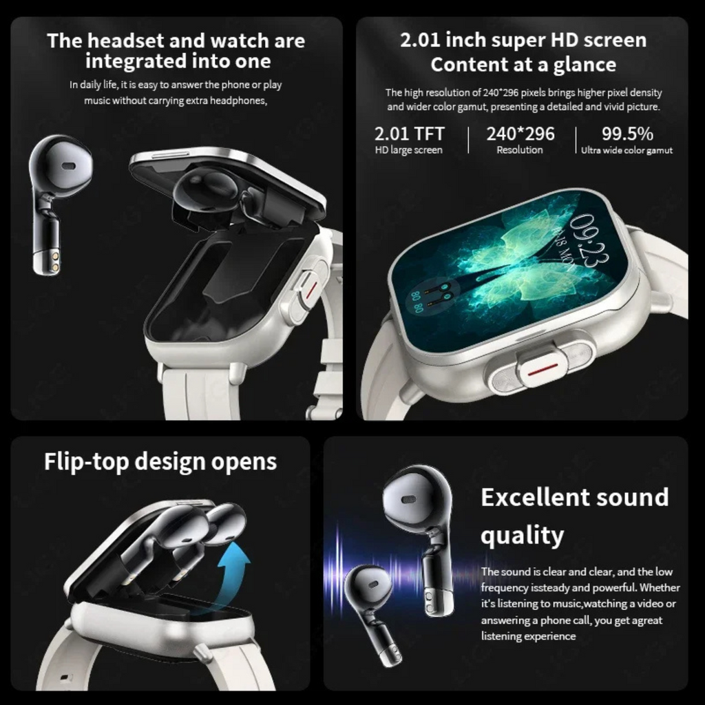 Smartwatch with Earbuds | Teckeleck UK