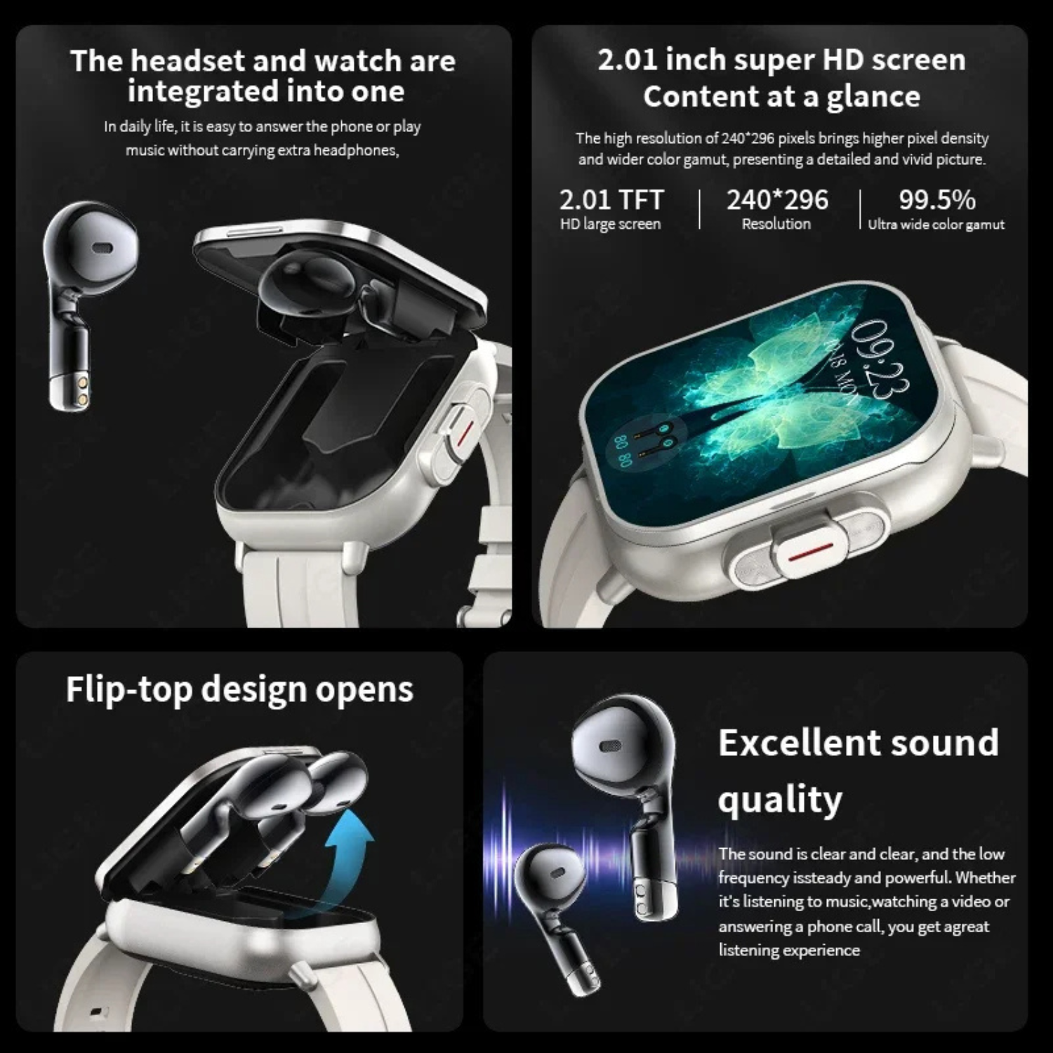 Smartwatch with Earbuds | Teckeleck UK