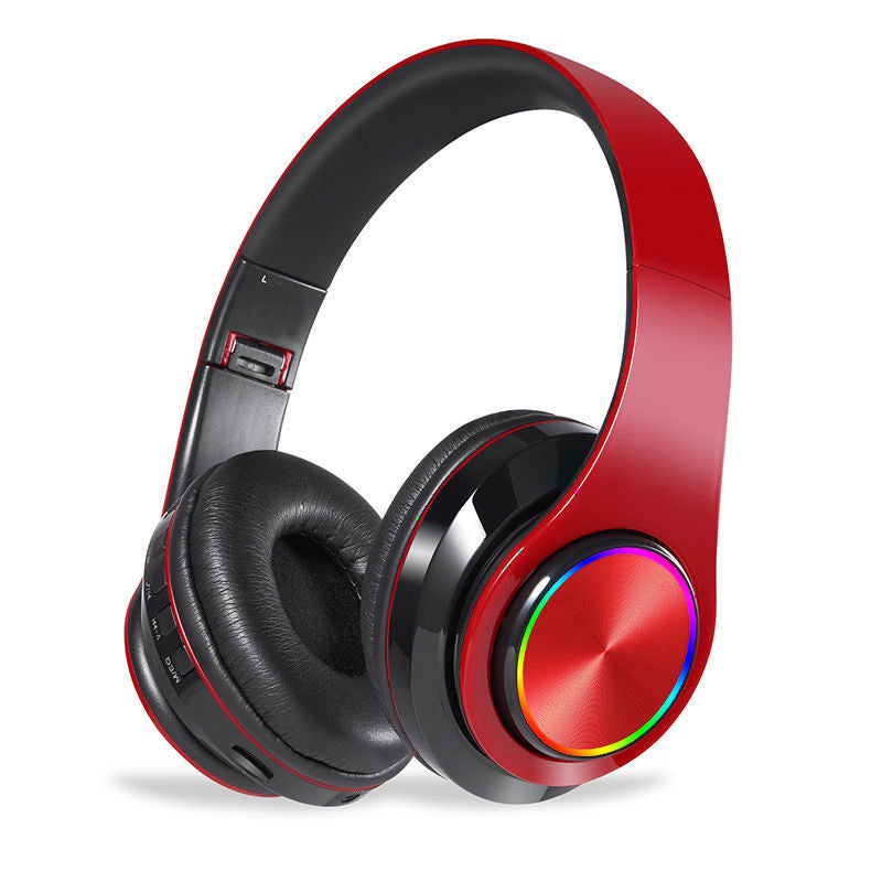 Beleuchteter faltbarer Bluetooth-Kopfhörer B39 – 40mm, 8–12 Std., 400 mAh, Geräuschunterdrückung Mikrofon