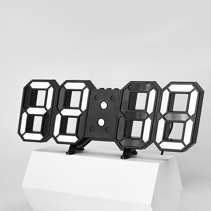 3D-LED-Wanduhr – Fernbedienung, Wandmontage oder freistehend, 6" & 12"