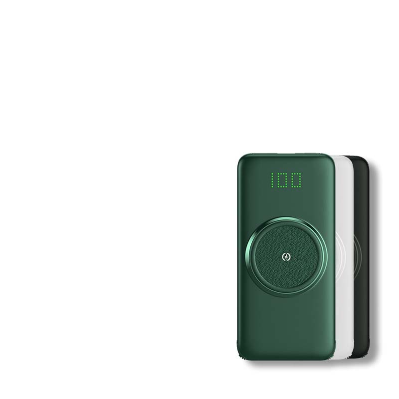 Wireless Power Bank — Large Capacity, Built-In Cable