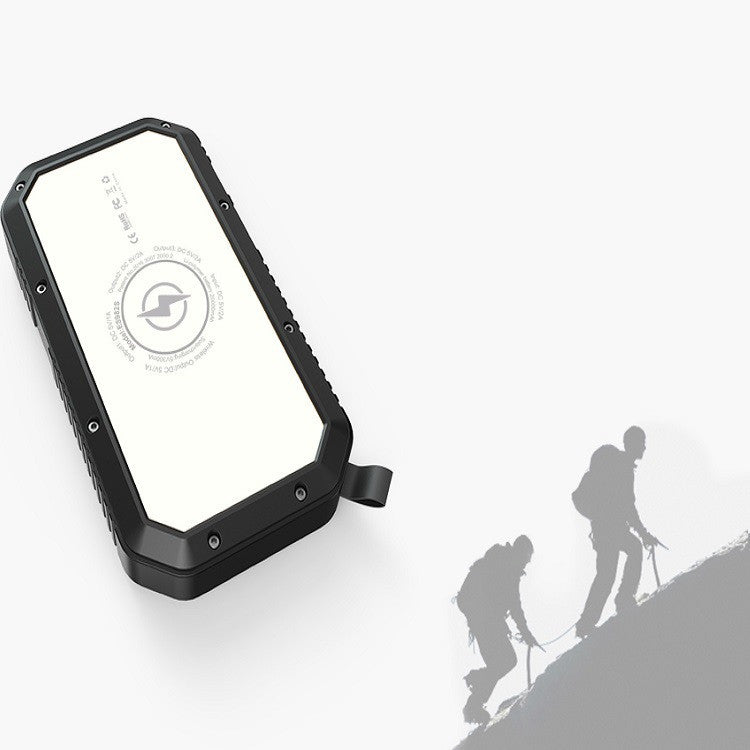 Kabellose Solar-Powerbank mit Taschenlampe – Multi-USB-Ausgang, Telefonzubehör