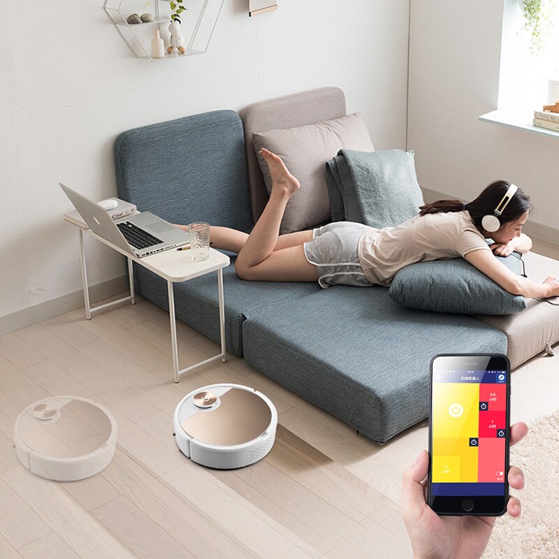 Robot Vacuum Cleaner — Sweep, Drag & Suction