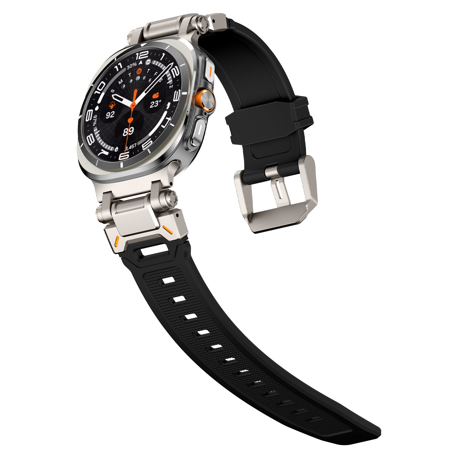 Anwendbar auf 7. Generation Ultra Watch Mecha Style TPU Silikon Explorer Armband