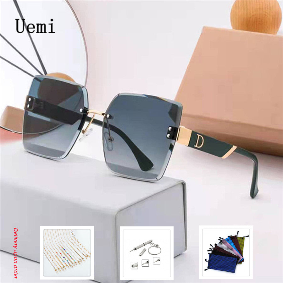 Fashion Luxury Rimless Sunglasses | Teckeleck UK