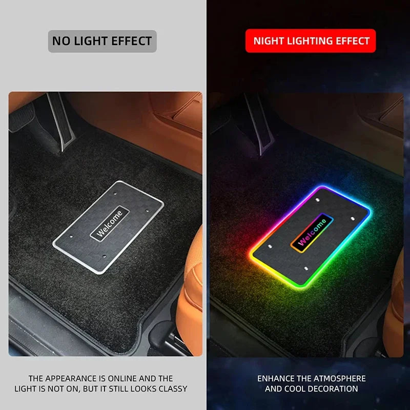 Personalized Car Floor Mat Light | Teckeleck UK