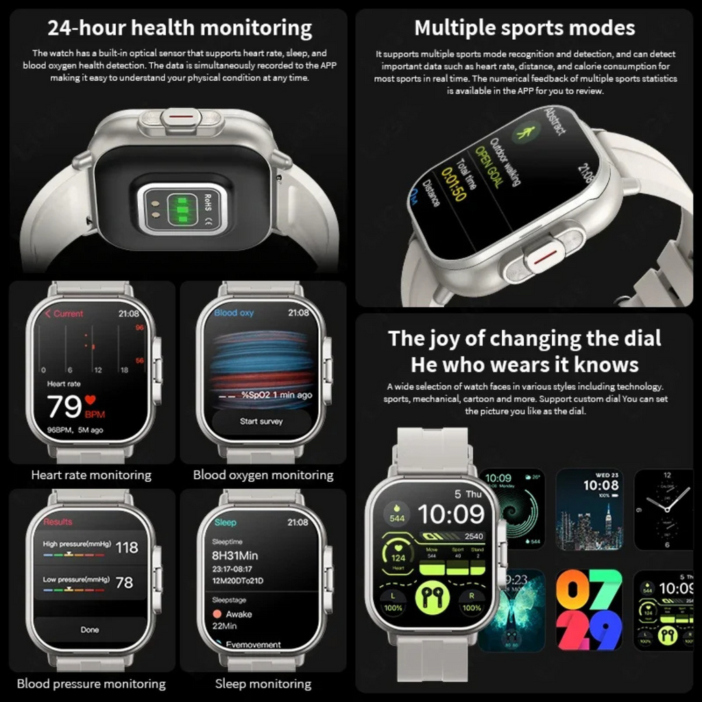 Smartwatch with Earbuds | Teckeleck UK